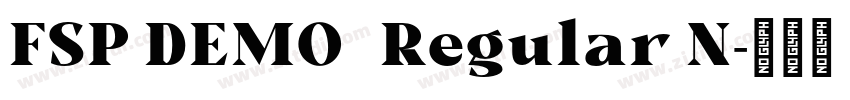 FSP DEMO   Regular N字体转换